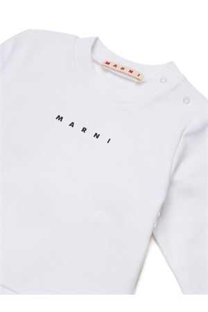felpa in cotone bianco MARNI KIDS | M01531M00V00M100